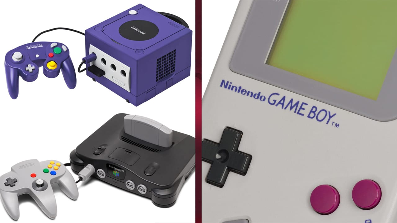 Nintendo consoles including N64, GameCube and Game Boy