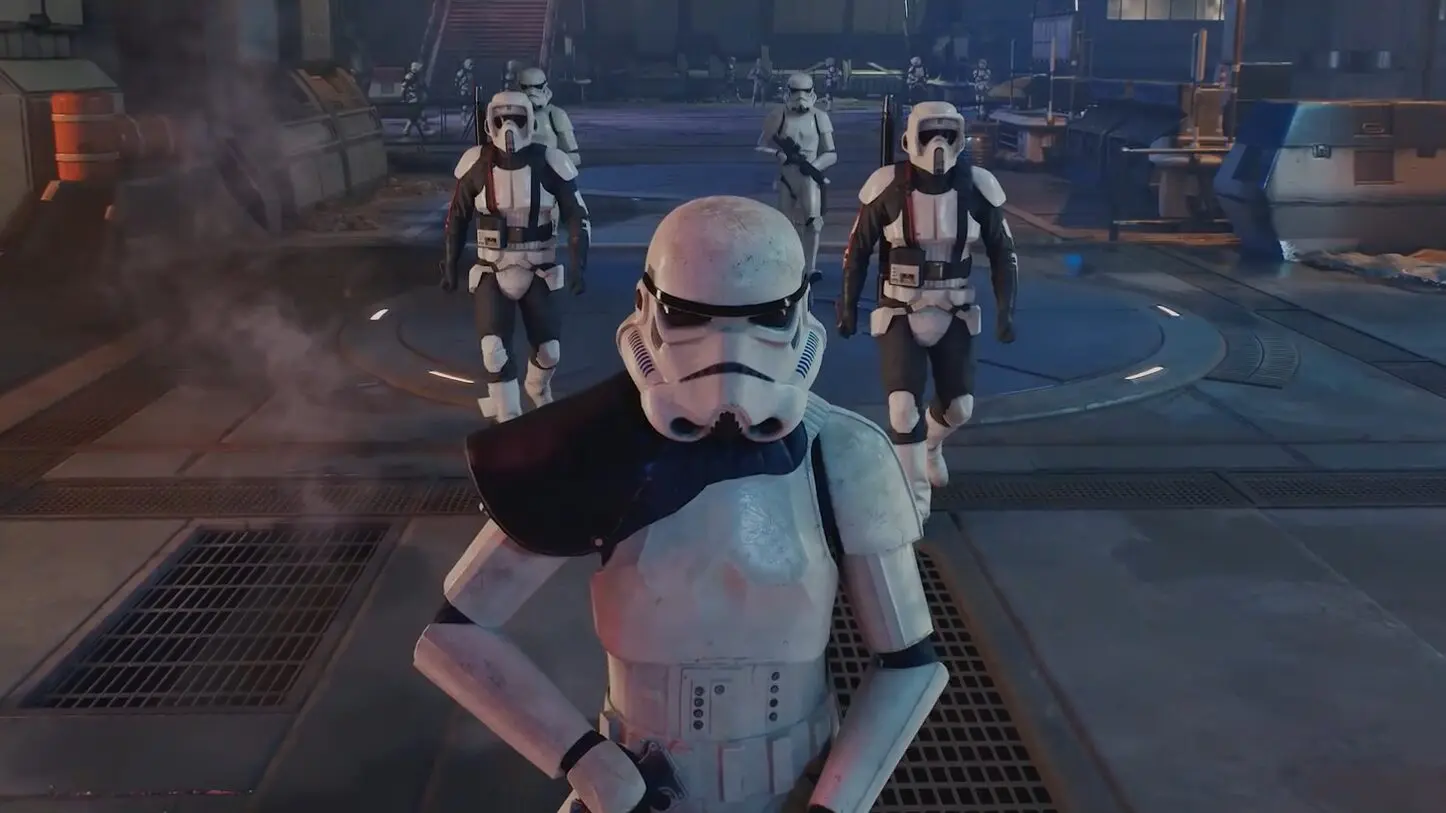 A peek of the Stormtroopers who will be one set of enemies in Star Wars Jedi Survivor 