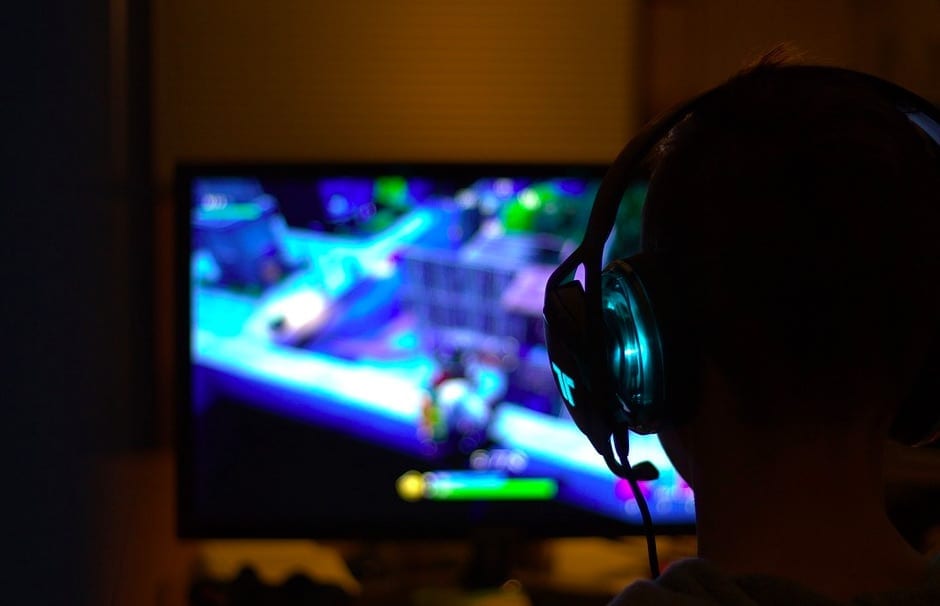 gamer with a headset