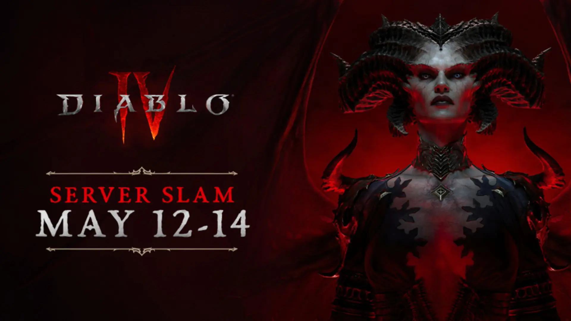 Promotional image for the Diablo 4 open beta 'Server Slam'