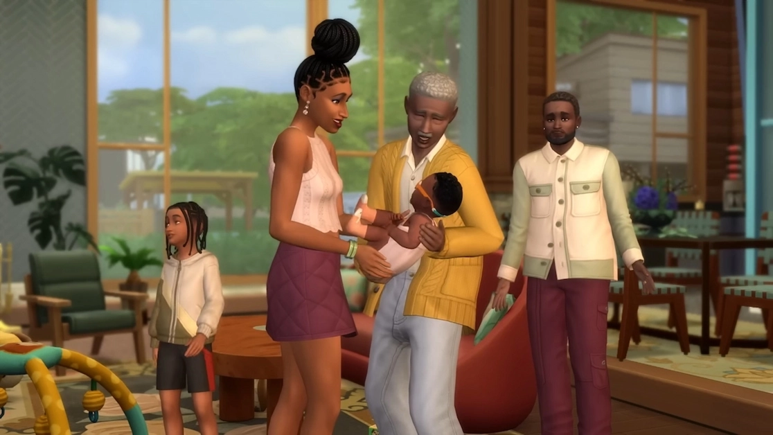 Screenshot from the new Growing Together expansion pack for the Sims 4 